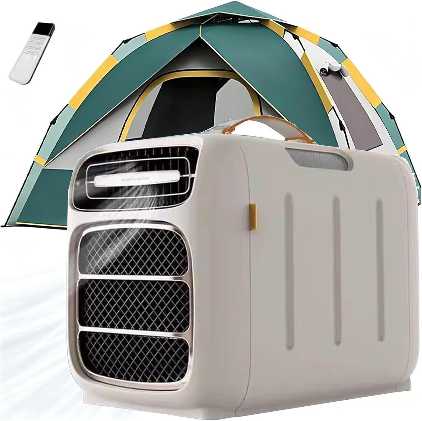 GENERIC Climatiseur De Camping Portable 5000 BTU, Température Réglable 16-32 °C, Trois Vitesses De Ventilateur, Faible Bruit, Idéal Pour Les Camping-cars, Camions, Voitures, Petits Entrepôts, Maisons Pour