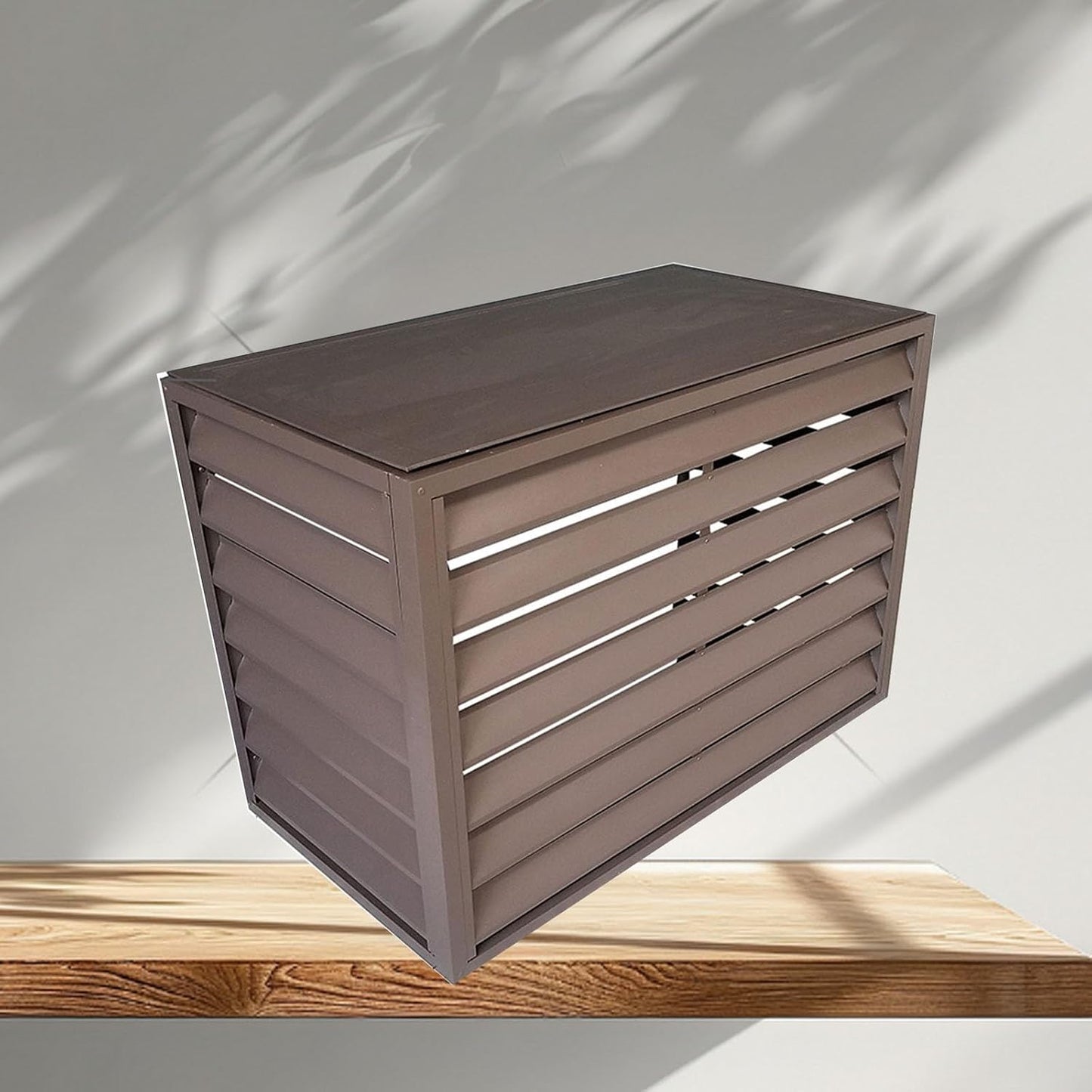 GENERIC Housse De Protection En Aluminium Pour Climatiseur – Housse De Protection Pour Unité Extérieure Pour Une Meilleure Esthétique, Résistante Aux Intempéries, Idéale Pour Une Utilisation En Intérieur