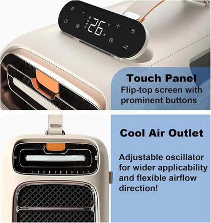  Climatiseur — Refroidissement Et Chauffage Rapides — Surface Couverte : 8–10 M² — Climatiseur Portable Pour Camping — Idéal Pour Tentes, Camions, Voitures, Camping-Cars