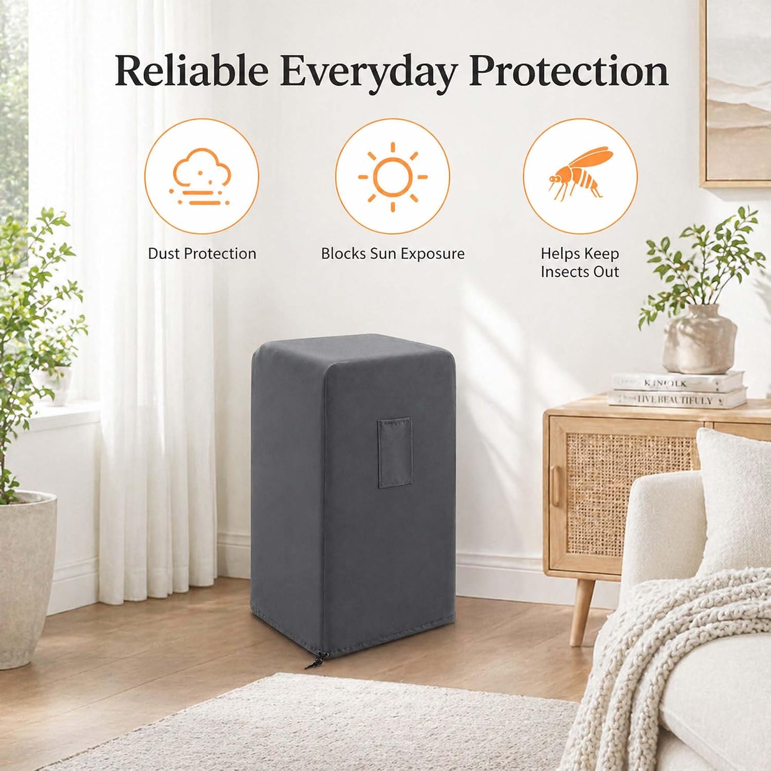  Luxiv Housse De Protection Pour Climatiseur Portable Gris 151830 Cm Gris