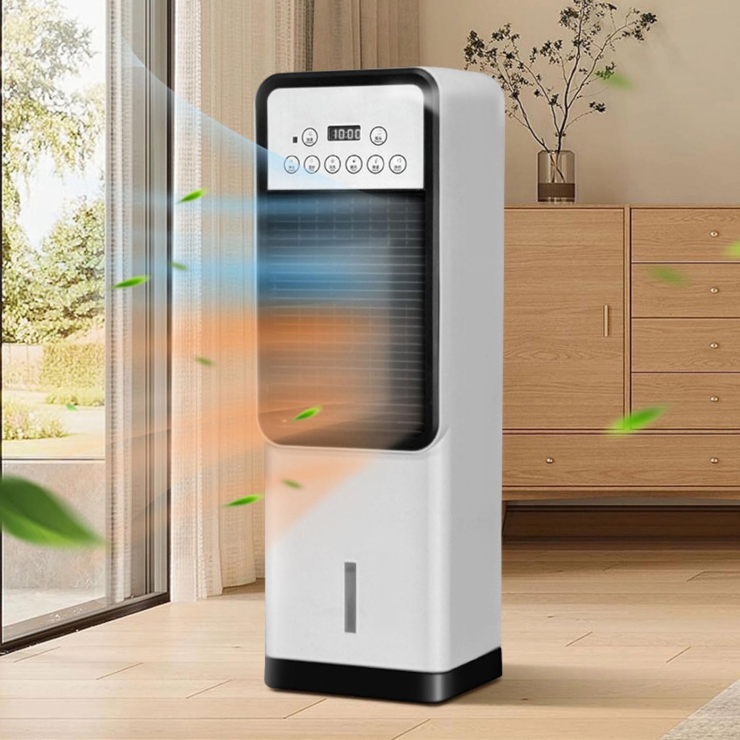 GENERIC Ventilateurs De Refroidissement De Refroidisseur De Refroidisseur D'air évaporatif Qui Soufflent D'air Froid Pour Le Ventilateur De Tour De Refroidissement Portable De Chambre à Coucher Avec 3L Réserv