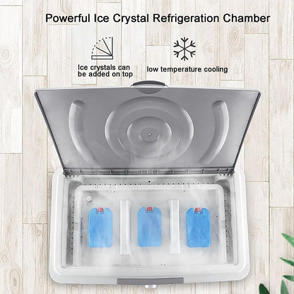 GENERIC Refroidisseur D'air évaporatif Portable, Réglages à 3 Vitesses Et Oscillation à 120 °, Réservoir De 55L Pour Le Refroidissement De Bureau à Domicile, Conception Facile Avec Roues