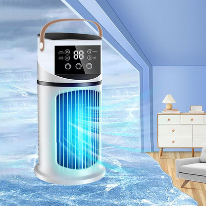  Ventilateur Climatiseur Mobile, 2 Modes Et 9 Vitesses Climatiseur Mobile Silencieux Portable Rafraîchisseur D'air, Refroidisseur Par Évaporation Mini Climatiseurs Portable Pour Chambre Bureau Voiture