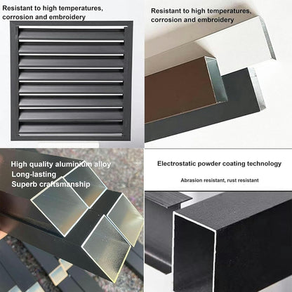  Mini Housse De Protection En Aluminium Pour Climatiseurs Et Pompes à Chaleur – Protection Extérieure Résistante Aux Intempéries Pour Toutes Les Saisons