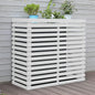  Housse De Protection En Bois Pour Climatiseur – Clôture De Protection Extérieure Pour Unités De Climatisation Et Pompes à Chaleur – Solution élégante Pour Jardin – Design En Bois Résistant Aux