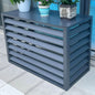 GENERIC Housse Grise Pour Climatiseur – Protection Extérieure Et Intérieure En Alliage D'aluminium Pour Unités De Fenêtre, Protection Contre La Pluie Et Clôture D'intimité, Idéale Pour Dissimuler Les Unités