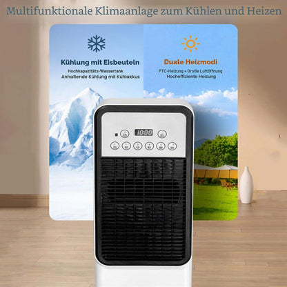 GENERIC Réservoir De Refroidisseur D'évaporation Portable 3L, Télécommande, Oscillation De 120°, 4 Modes, Minuterie, Silencieux Pour Le Bureau Et La Maison