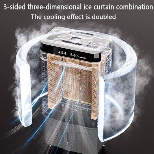 GENERIC Refroidisseur D'air évaporatif Portable, Réservoir D'eau 40L, 3 Vitesses, Minuterie 12H, Pack De Glace, 120 Oscillation, Fonctionnement Silencieux Pour L'utilisation Extérieure Industrielle De Garage