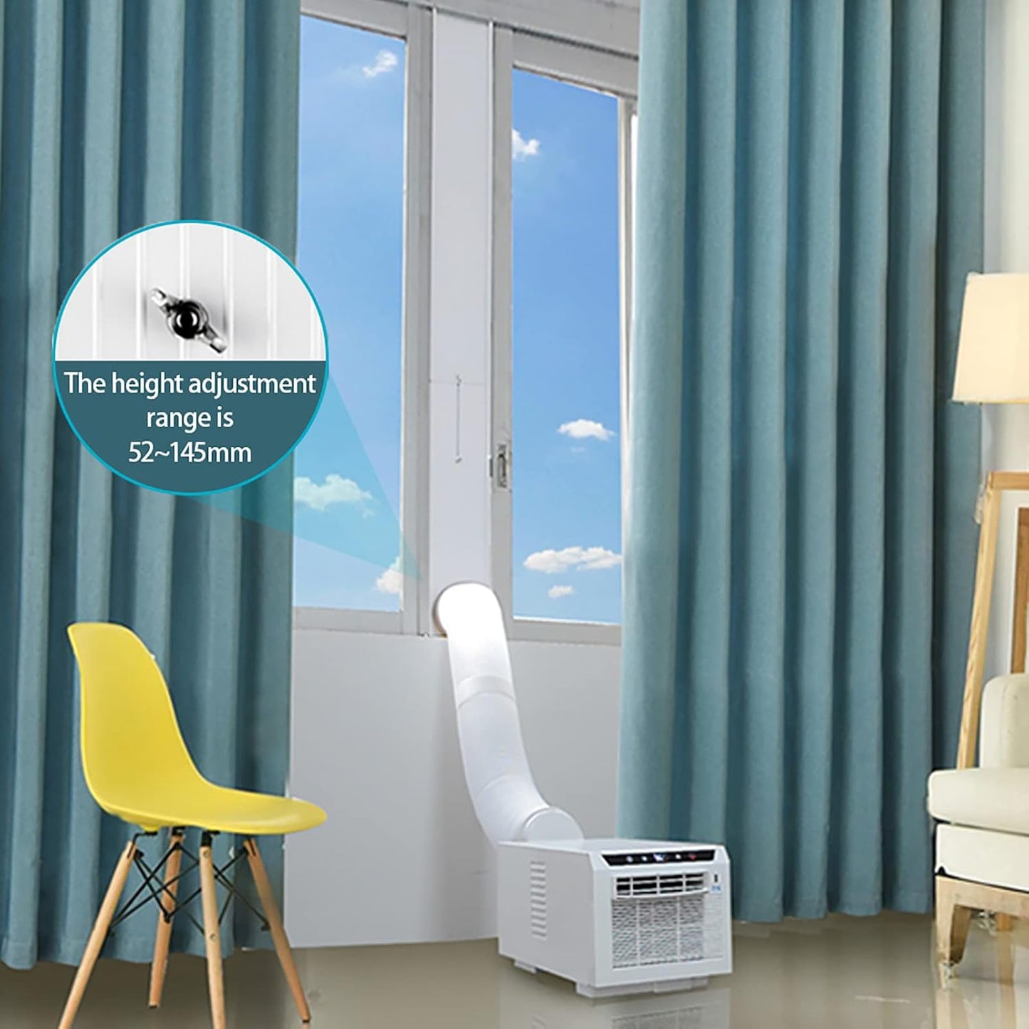  Climatiseur De Refroidissement Mobile Portable Charge Rapide USB Installation Gratuite Chronométrage De La Télécommande Pour Le Bureau à Domicile à L'extérieur