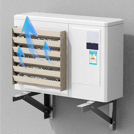 GENERIC Housse De Protection Pour Climatiseur Extérieur - Pour Pompe à Chaleur - Écran De Persienne D'aération (65 X 65 Cm) - Protection Résistante Aux Intempéries Pour L'efficacité énergétique Et La