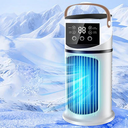  Ventilateur Climatiseur Mobile, 2 Modes Et 9 Vitesses Climatiseur Mobile Silencieux Portable Rafraîchisseur D'air, Refroidisseur Par Évaporation Mini Climatiseurs Portable Pour Chambre Bureau Voiture
