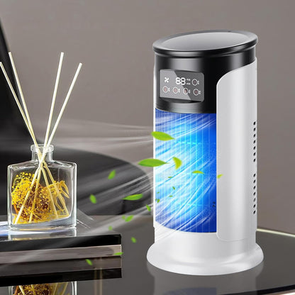  Ventilateur AC - Ventilateur Évaporatif USB De Bureau Rafraîchisseur D'Air,Minuterie Silencieuse Refroidisseur D'Air Réservoir 300 Ml Compact Pour Chambre Voiture Et Extérieur
