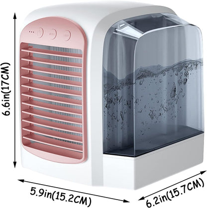  DieffematicKTY Climatiseur Mobile Portable Air Cooler Mini Desktop Air Conditioner Mini Water Cooled Fan Humidifier Purifier Multifunctional