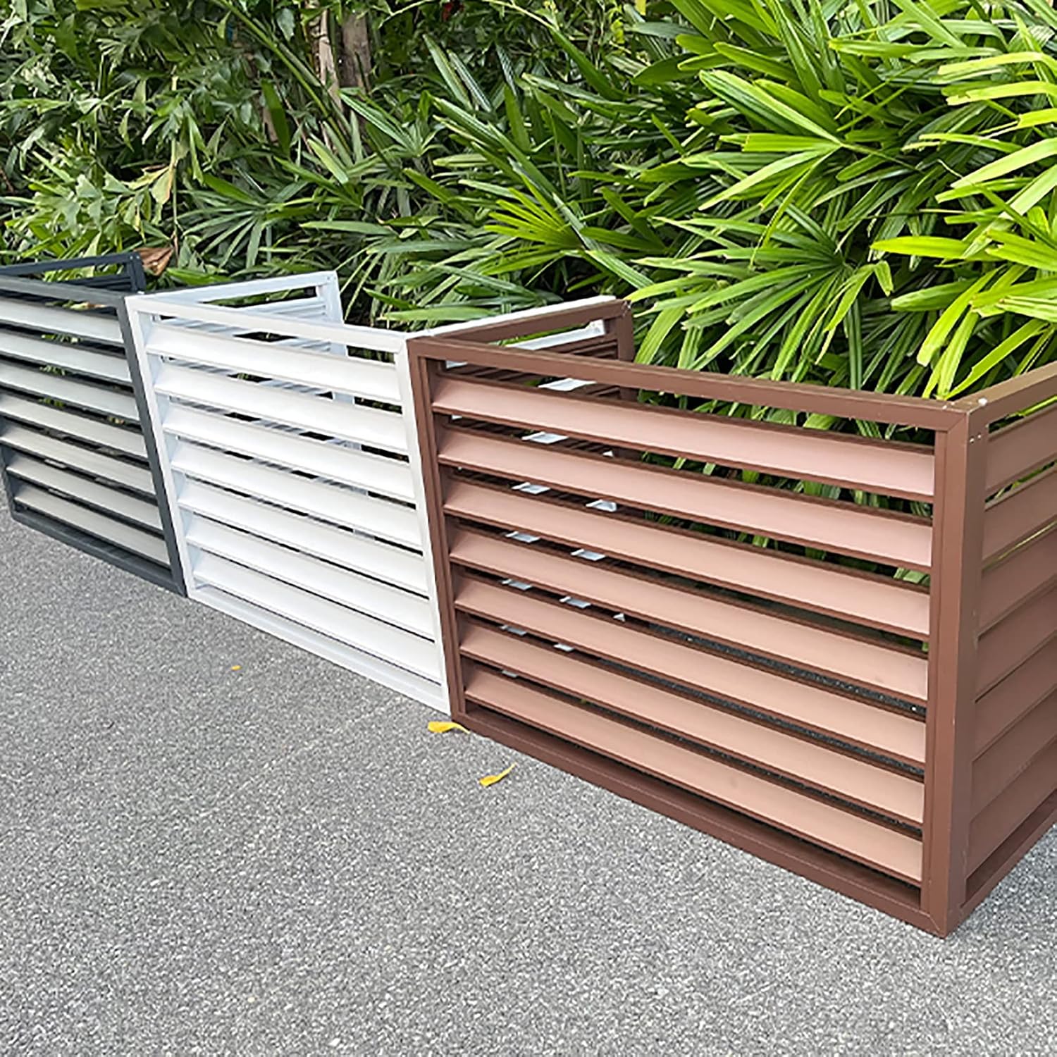 GENERIC Housse De Protection Pour Climatiseur Extérieur – Couverture Antivol Toutes Saisons Pour Climatisation Décorative Et Design élégant