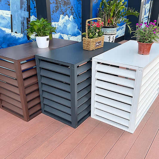 GENERIC Housse En Aluminium Pour Climatiseur – Protection Contre Les Intempéries Pour Unité Extérieure Centrale Et Résistante Aux Intempéries, Idéale Pour Une Utilisation En Intérieur/extérieur