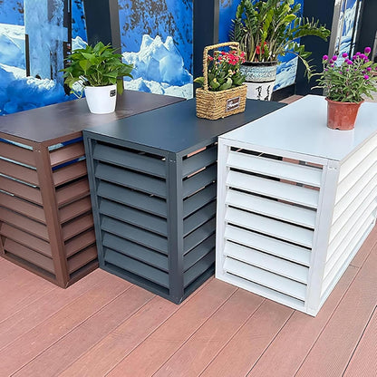  Housse De Climatiseur Divisée Résistante Aux Intempéries Avec Design Antivol Et Clôture D'intimité – Ion Pour Unités Extérieures, Sécurité Améliorée Et Résistance Aux Intempéries