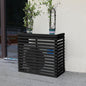  Housses Décoratives Pour Climatiseur Pour Clôtures Extérieures, Housse En Bois Pour Unité De Climatisation Et Support De Plantes Avec Protection Supérieure - Housses De Climatisation élégantes Et