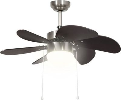  Ventilateur VIDAXL Ventilateur De Plafond Avec Lampe 76 Cm